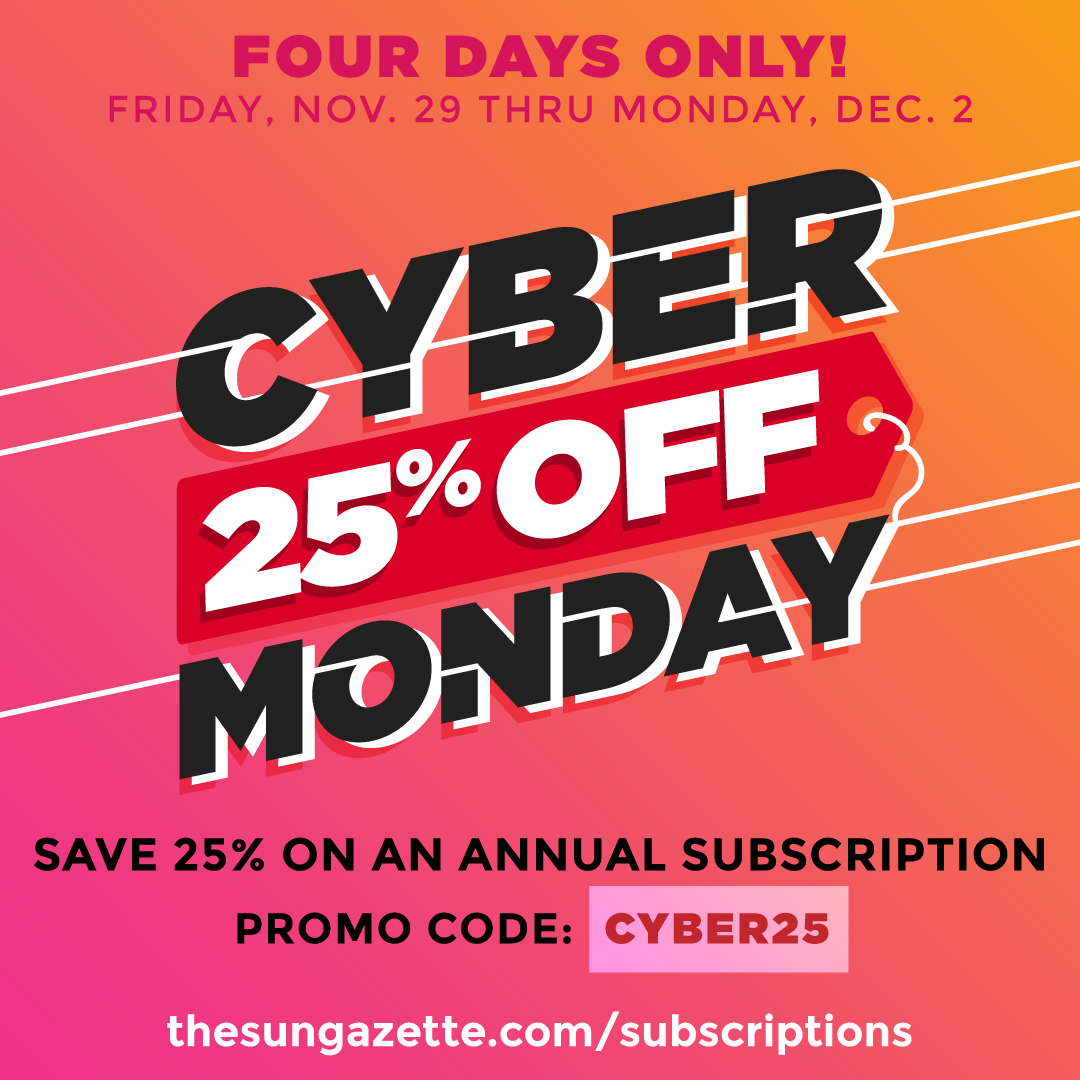 DON'T MISS OUT! November 29th - December 2nd, snatch up this sweet deal for a 1-year subscription to unlimited The Sun-Gazette news. Get the best news coverage of Tulare County now before this offer is gone!
