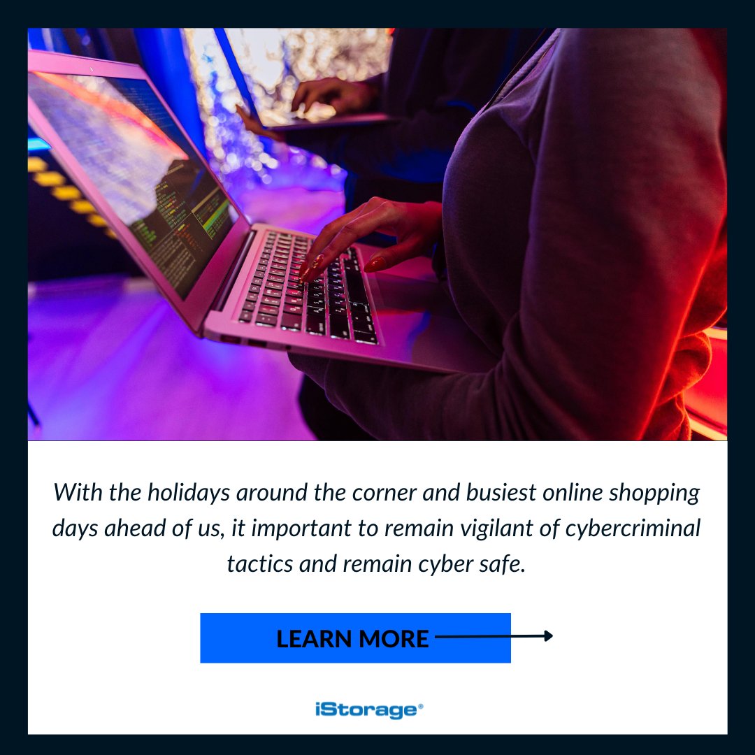 iStorage_ltd's tweet image. In the midst of the busiest shopping days of the year, November 30th is National Computer Security Day, which serves as a reminder to be cautious when you are online.

istorage-uk.com/keeping-safe-t…

#nationalcomputersecurity #cybersecurity #cyberattacks