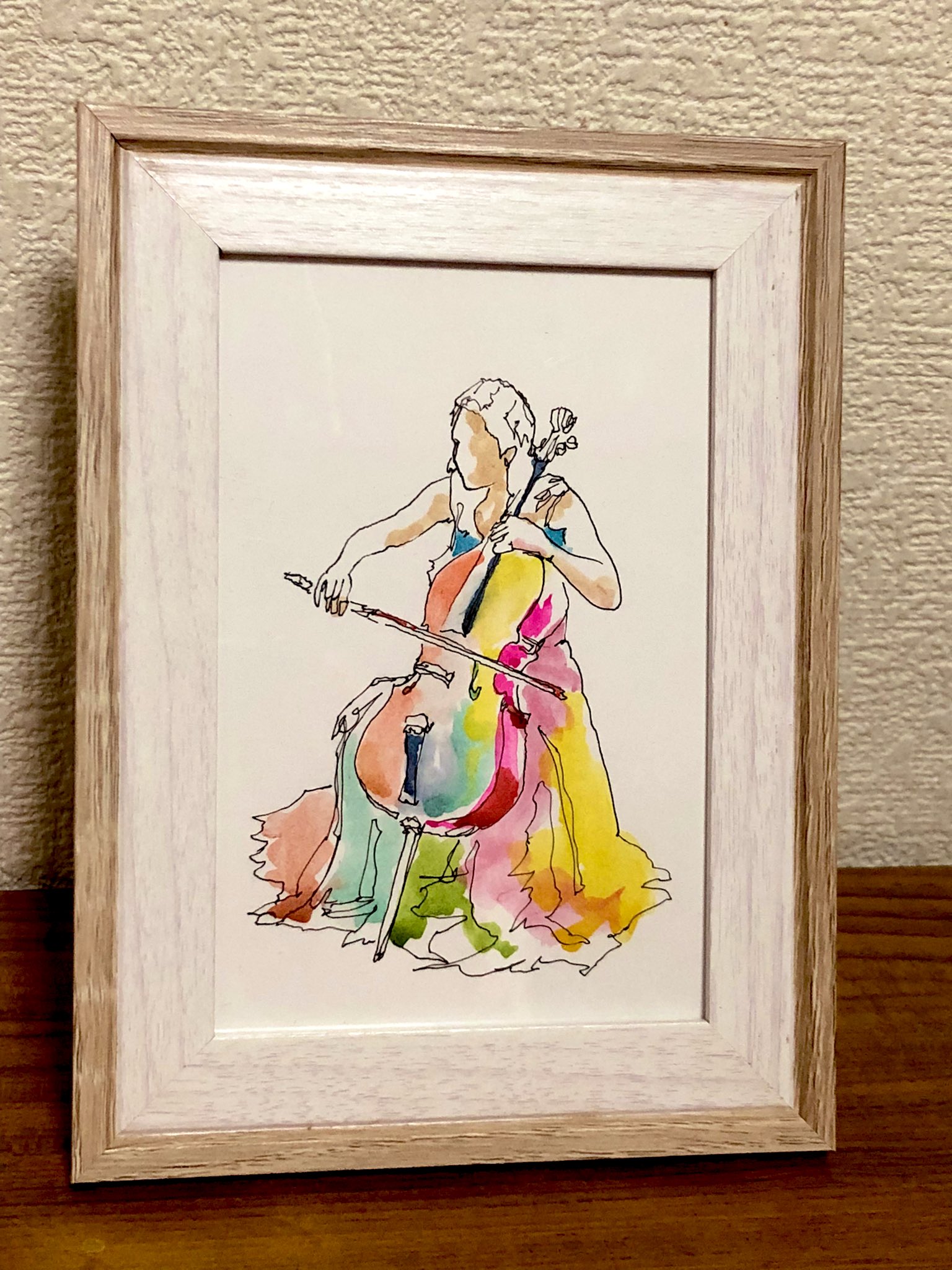 人気商品は 絵画一点物バイオリニストmicchan作 絵画