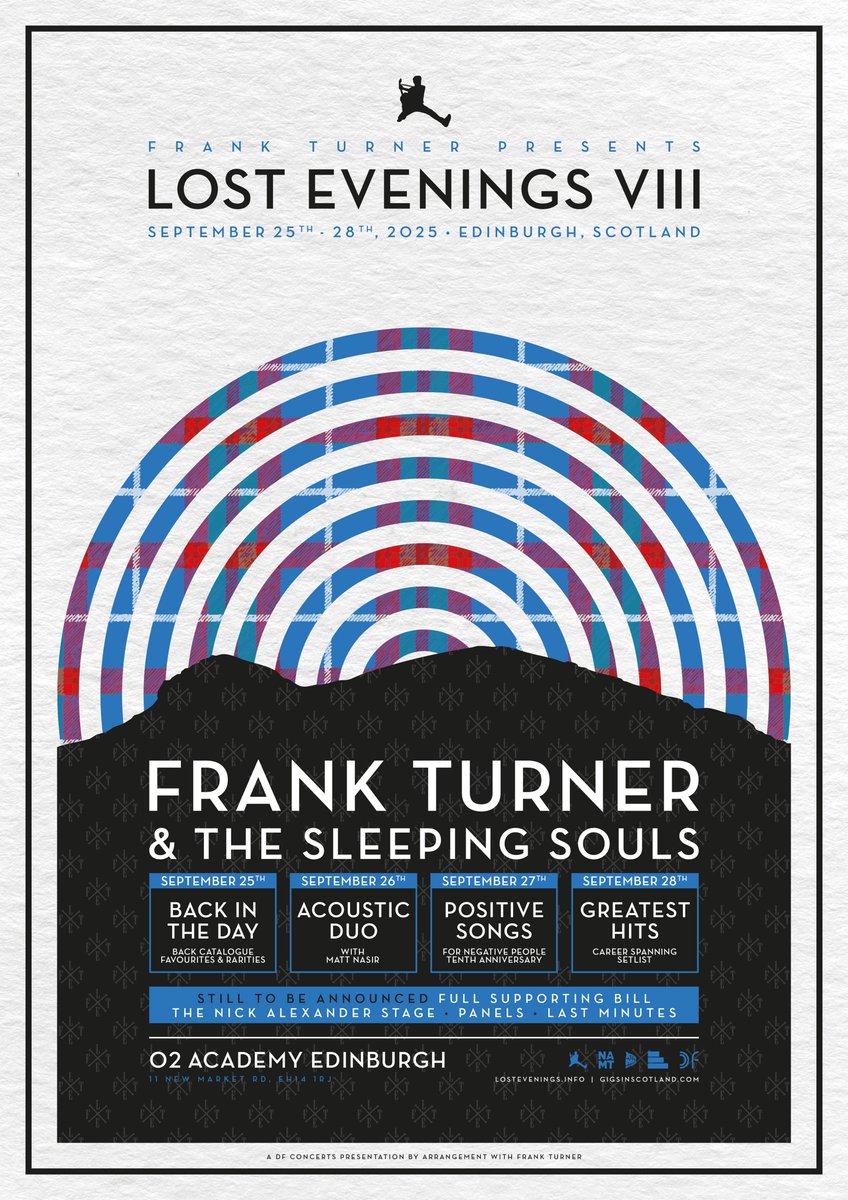 Lost Evenings (@lost_evenings) on Twitter photo WEEKEND TICKETS NOW ON SALE! <a href="/frankturner/">Frank Turner</a>'s Lost Evenings VIII in Edinburgh is GO! Get em while you can. We can’t wait to see you all there.
Tickets available here: ticketmaster.co.uk/event/3E00617A… WEEKEND TICKETS NOW ON SALE! <a href="/frankturner/">Frank Turner</a>'s Lost Evenings VIII in Edinburgh is GO! Get em while you can. We can’t wait to see you all there.
Tickets available here: ticketmaster.co.uk/event/3E00617A…