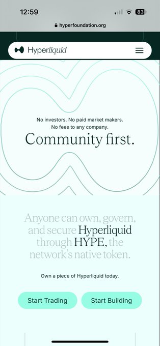 JOUR DE PAIE - HYPERLIQUID 

COMMUNITY FIRST + F**ck VCs = END GAME!

Allocation : ± 30 000 $HYPE 🔥🤯
Prix : 4,7$/$HYPE
Total : 141 000$!💸

Dépenses : +4 754$ de bénéfice à trader les perps + spot
Retour sur investissement : Même avoir été perdant avec les fees, TOUS ceux qui