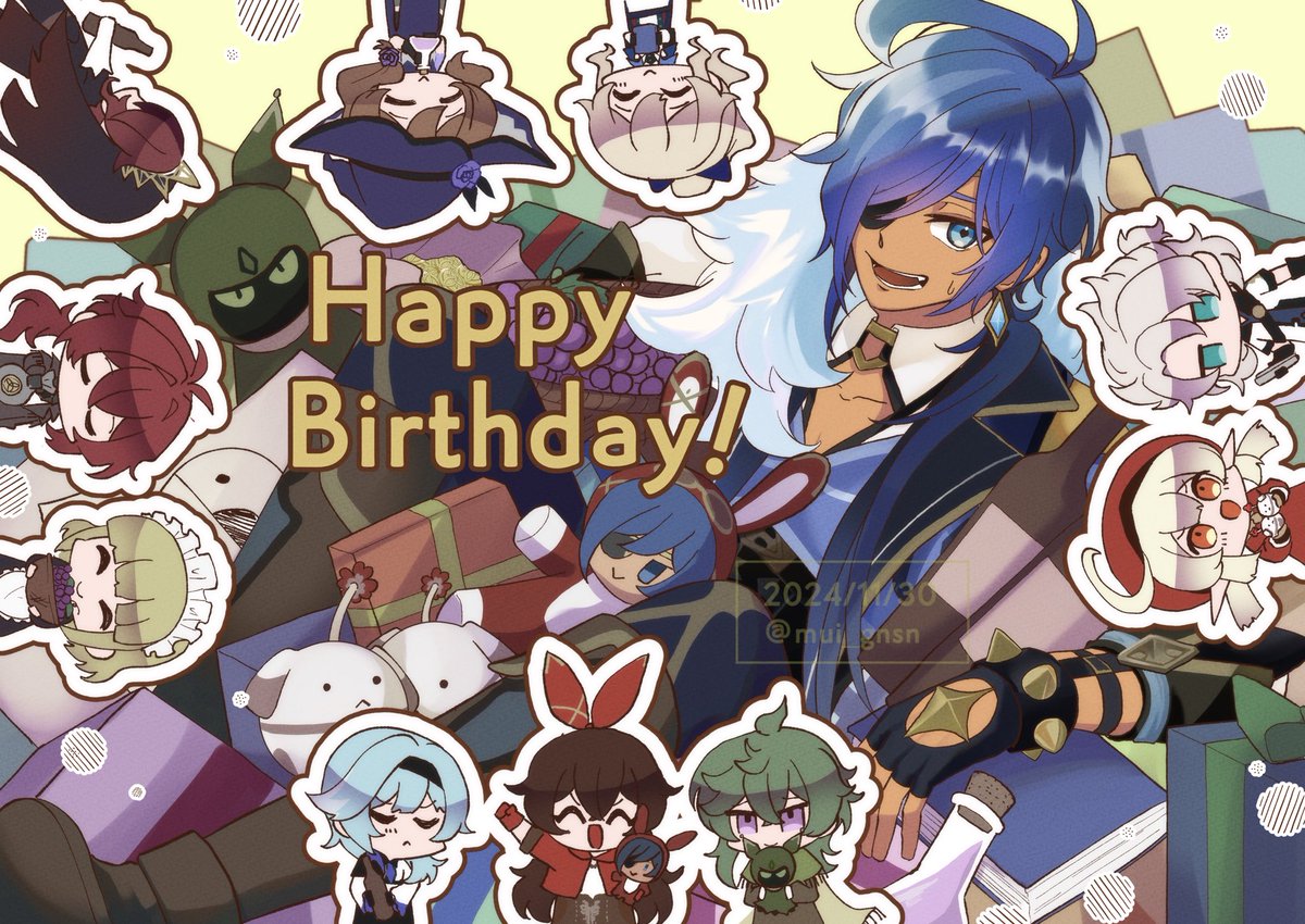 お誕生日おめでとうございます！🎁🎂
みんなから愛される最高の隊長！！

#ガイア生誕祭2024
#ガイア・アルベリヒ生誕祭2024