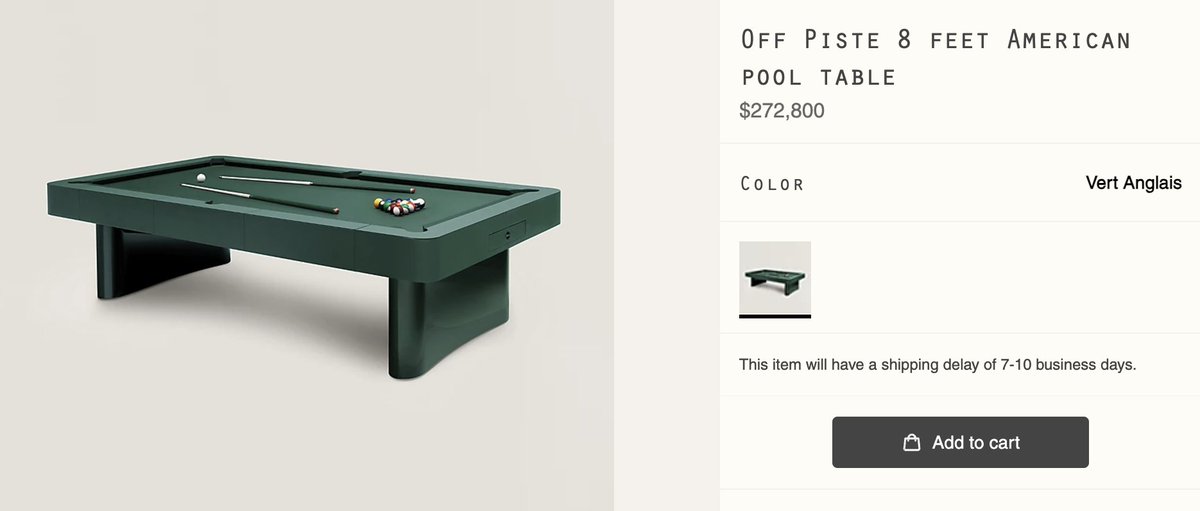 meetbased's tweet image. Bummed this one doesn't have a Black Friday sale. Maybe next year, @Hermes_Paris.