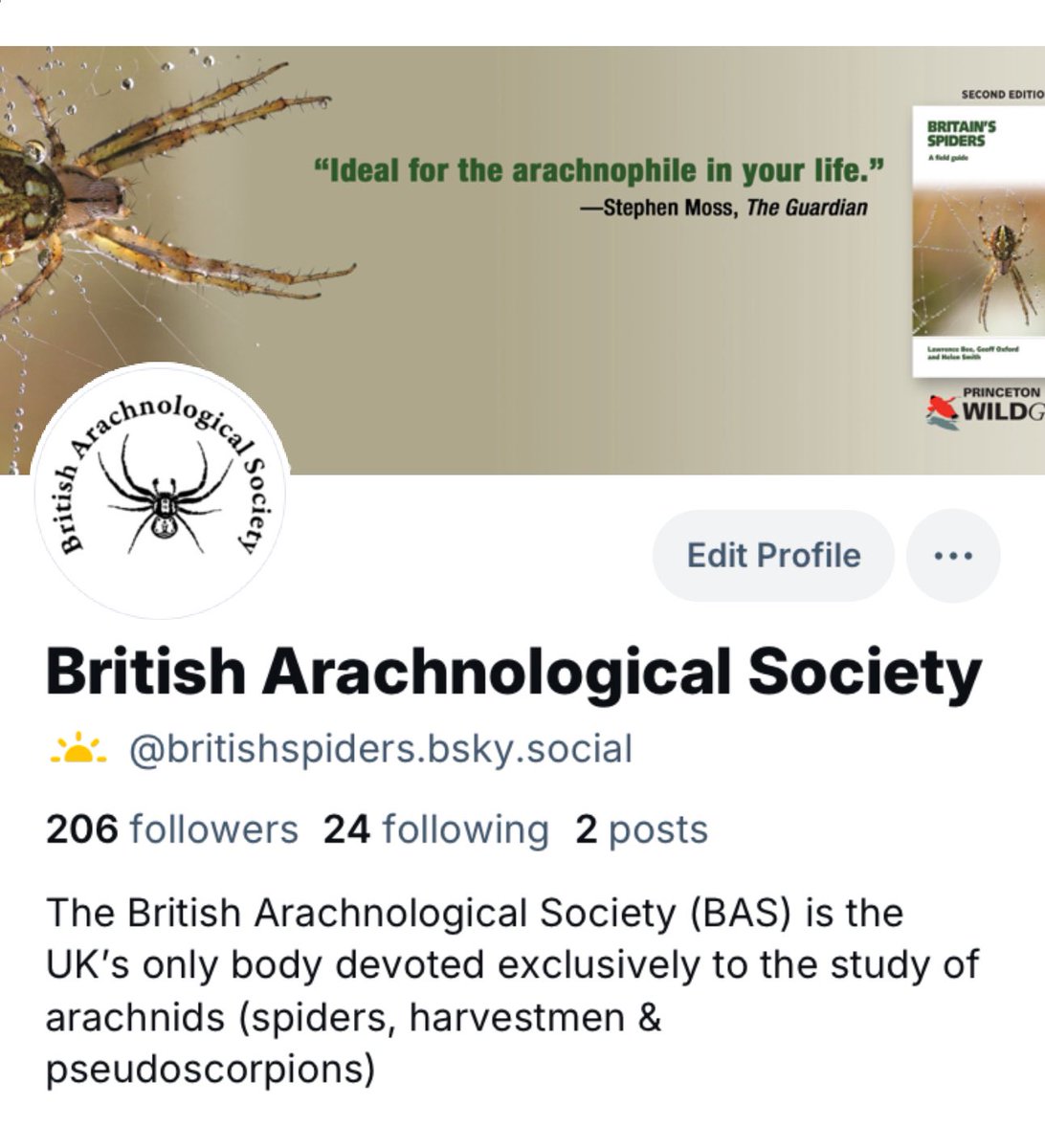 For those of you that are also present elsewhere 👇🏻

We intend to remain here on X / Twitter as well, at least whilst there remains interest in arachnids and our posts