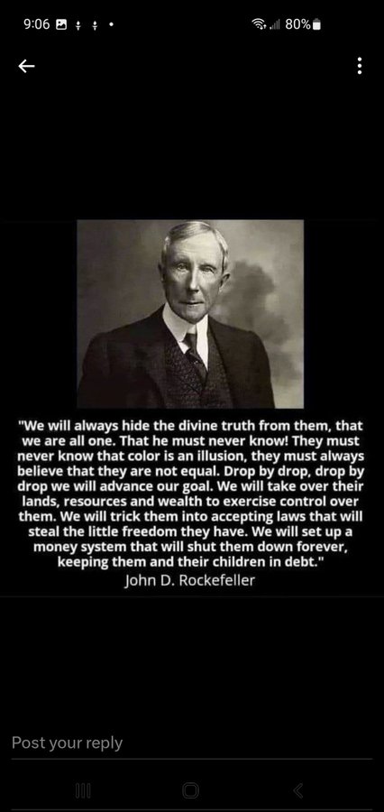 Acdoc88's tweet image. Good on you, Sir!
Color of Skin is an Illusion...we are just different Shades!

#OneHumanRace
If the Rockefeller's Know It... ?