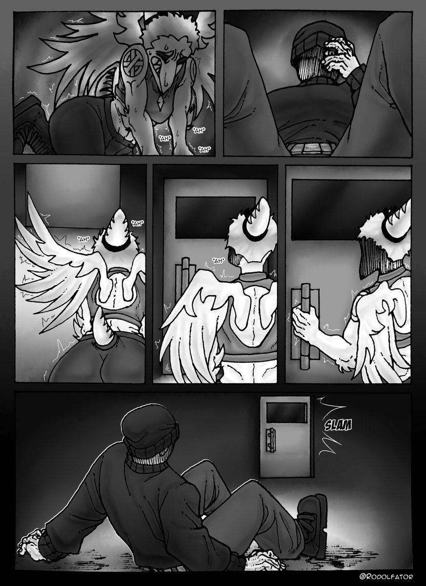 Rodolfator's tweet image. &quot;Fang&apos;s Snoot&quot; - Cap 1 | Pag 6: La tristeza infinita.

Grises por: @TMiuni 

#Fangfriday silencioso 

PD:Gracias a todos por el apoyo, se les quiere 🫂 

#Snootgame #Snootgameart