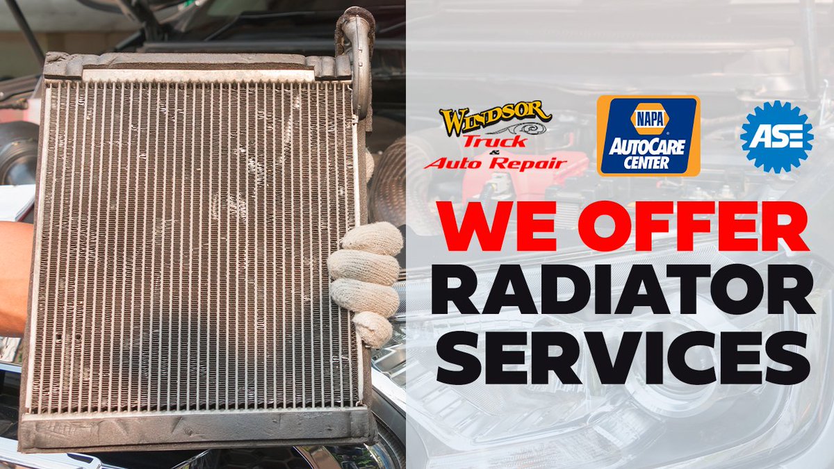 WindsorAutoCA's tweet photo. The radiator is the best-known and most recognizable part of the cooling system. Visit our website to call or schedule your next appointment! https://t.co/qxqRAdPQuY https://t.co/YRLgmJIjSr