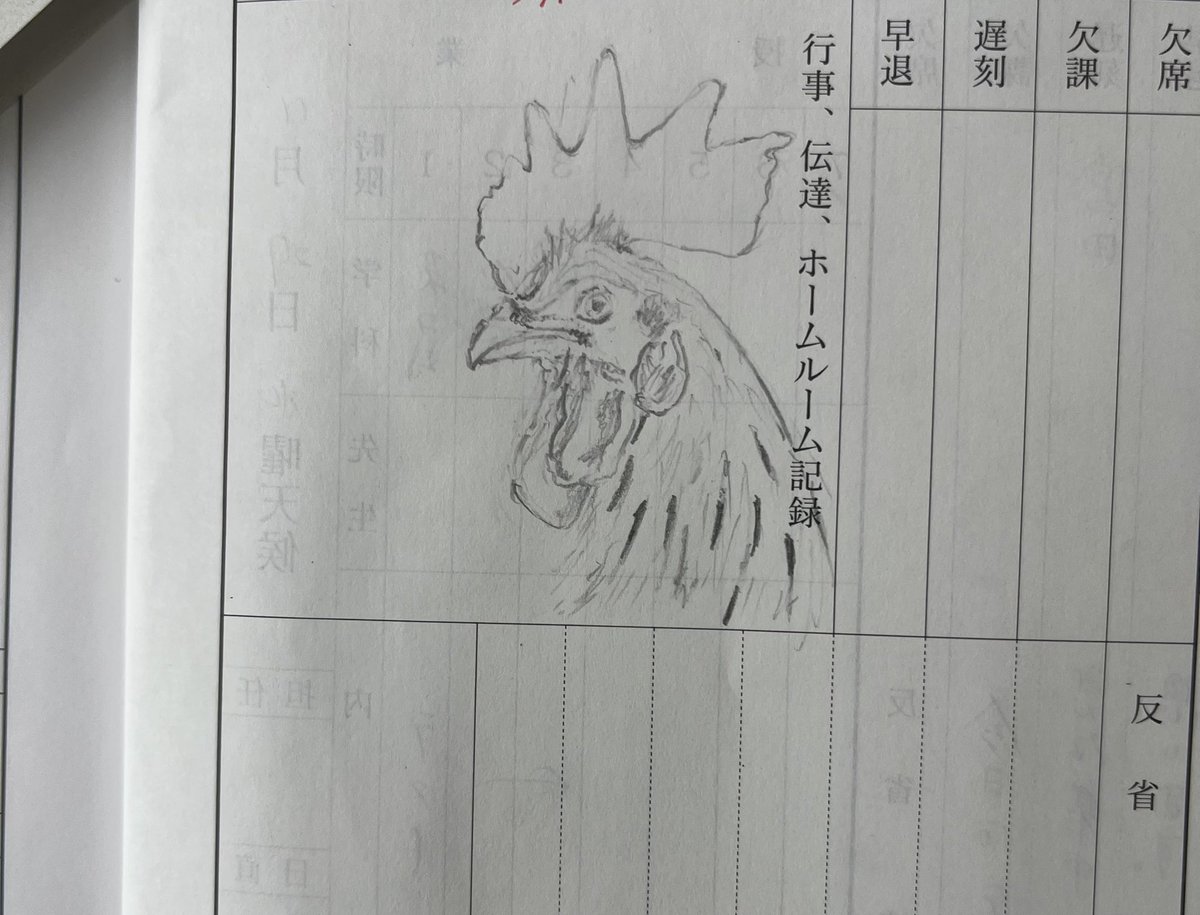 Rick_latte0313's tweet photo. 今日描いた学級日誌の絵しりとり https://t.co/jCpGxsfvih