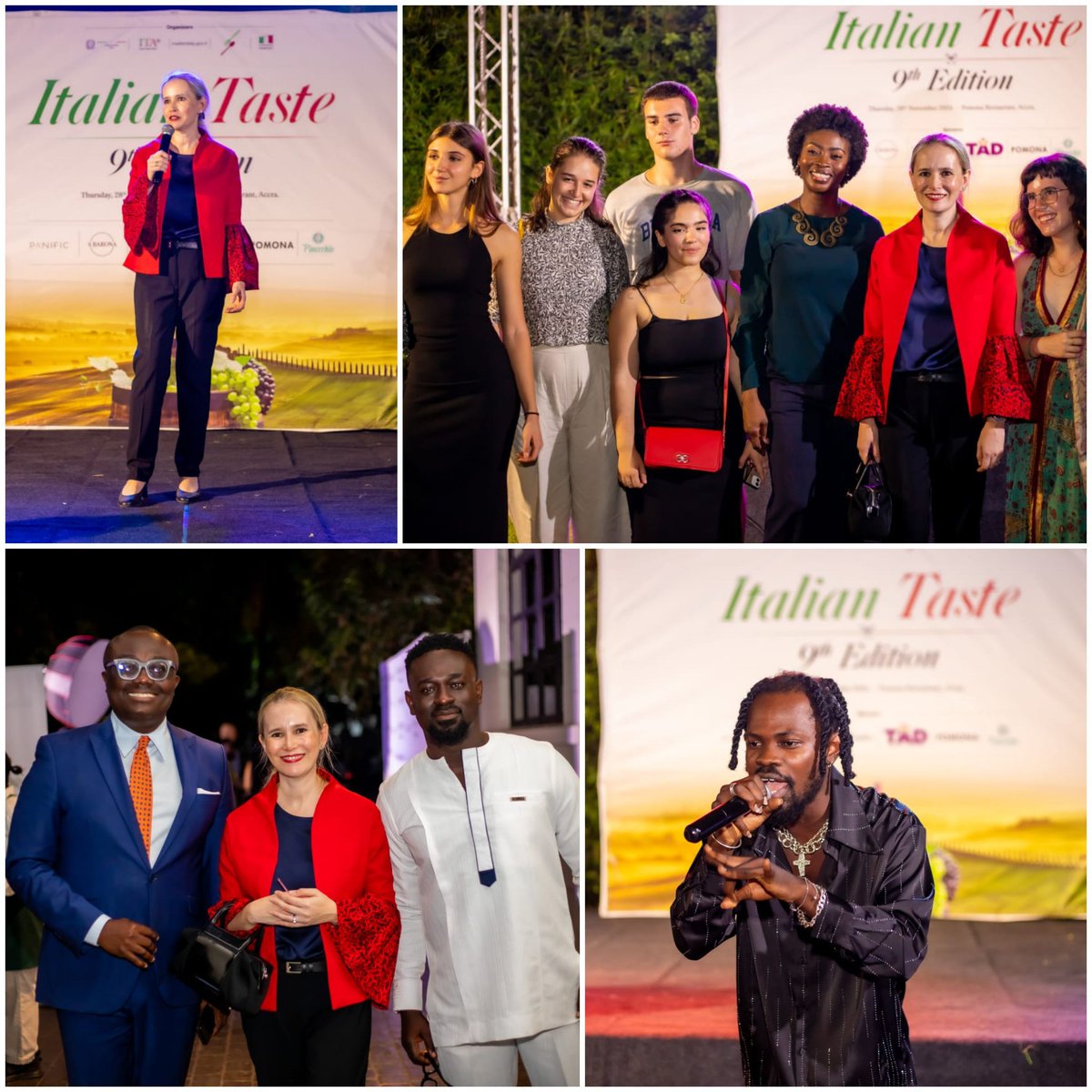 What a joyful celebration of the 9th Edition of the Week of the Italian 🇮🇹 Cuisine in the World 🌍 in Accra 🇬🇭!
Thank you <a href="/Fameye/">peter</a> for your special performance!