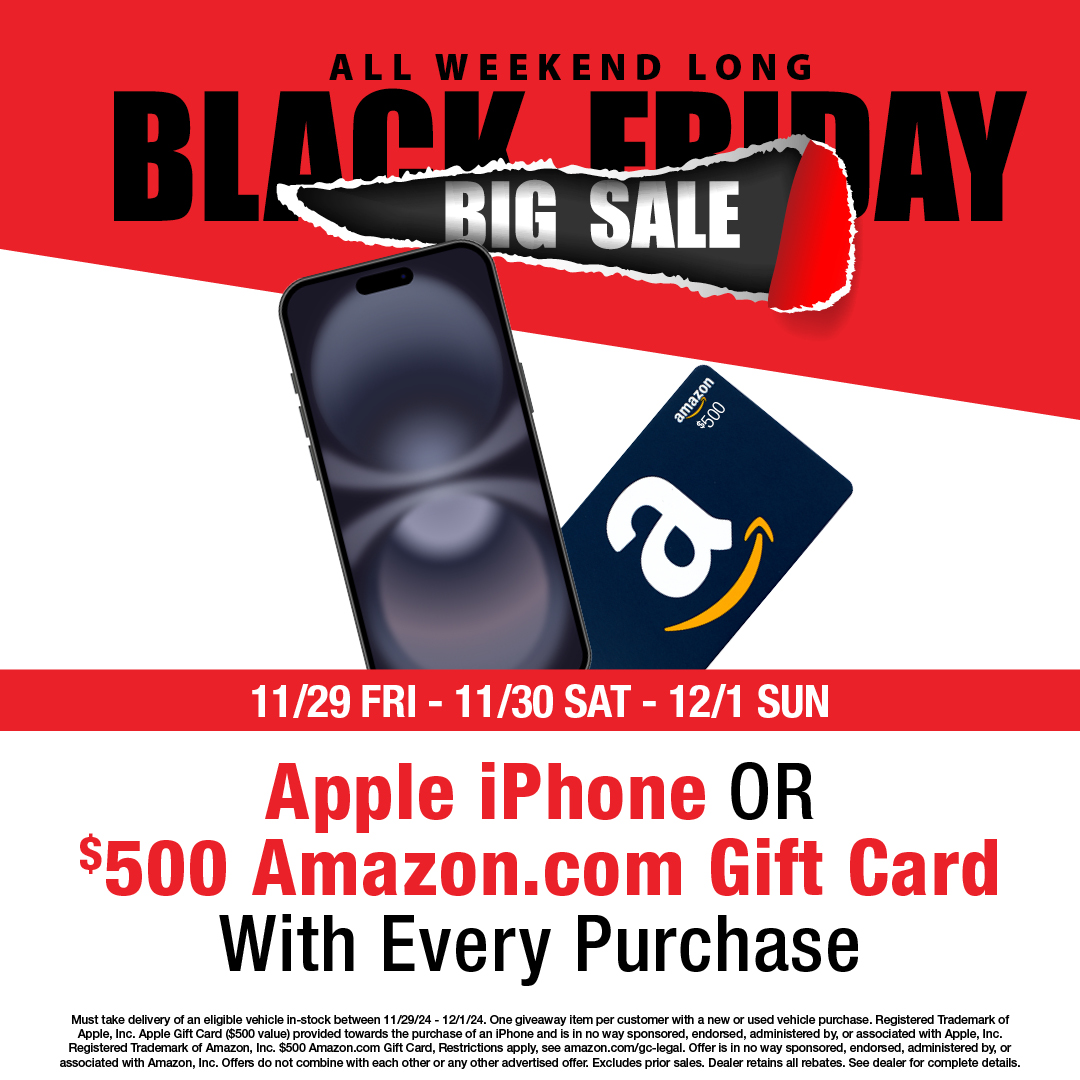 DelrayToyota's tweet image. Ready, set, shop! 🚗✨ Our BIGGEST sale of the year is here all weekend long—don’t miss huge savings, special financing, and exclusive offers! 

#BlackFriday2024 #DriveIntoSavings