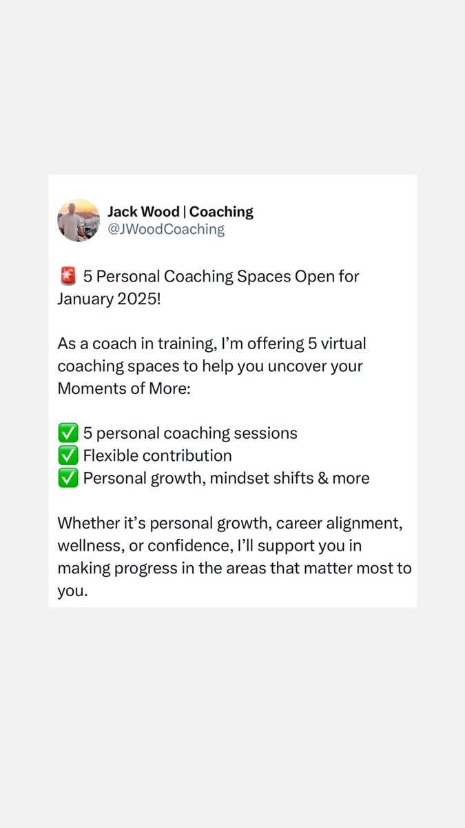 Any Black Friday deals where you decide what you pay?

With my pro-bono coaching spaces, you choose your contribution—a cup of coffee, a testimonial, or a monetary amount. It’s up to you!

If you’re keen (or know someone who is), get them to register for a chat: