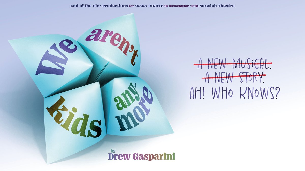 We Aren't Kids Anymore 

A New Musical, A New Story... 
AH! Who Knows? 

by Drew Gasparini comes to the Savoy Theatre London for One Night Only. 
Starring <a href="/samtutty/">Sam Tutty</a> &amp; <a href="/Aimieatkinson/">A I M I E ATKINSON🐺</a> with more to be announced.

28.04.25
Sign Up for Priority Access Now
Link in Bio