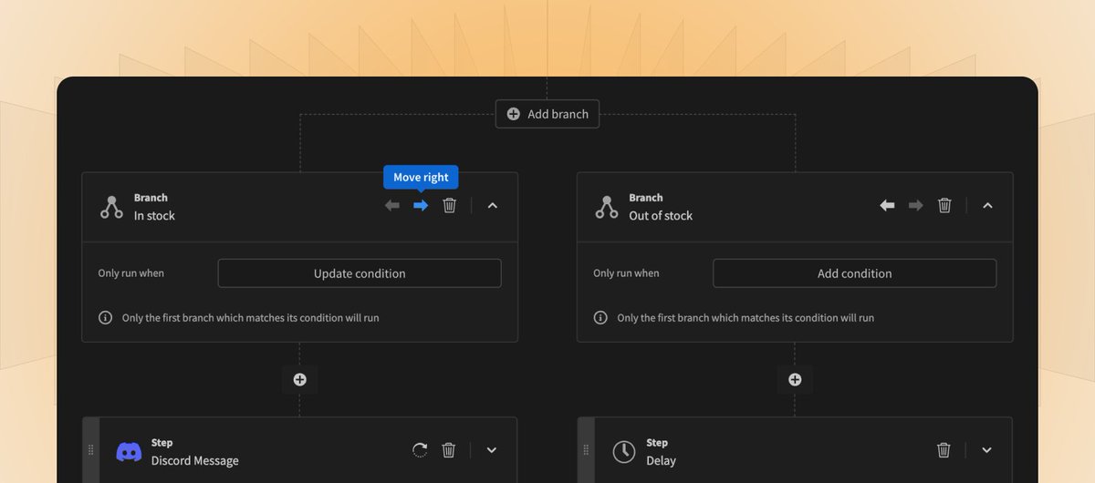 With Budibase, you can create as many automations, with branches, as you like. You can even add branches within branches. 

And, unlike other platforms, Automation Branching is completely free.