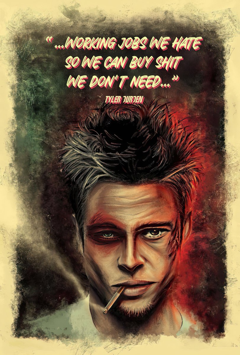 “...working jobs we hate so we can buy shit we don't need…” <a href="/chuckpalahniuk/">Chuck Palahniuk</a>

#blackfriday #consumerism #capitalism #fightclub #tylerdurden #blackfridaysale #sale #blackfridaydeals #blackfridayshopping #fightclubmovie