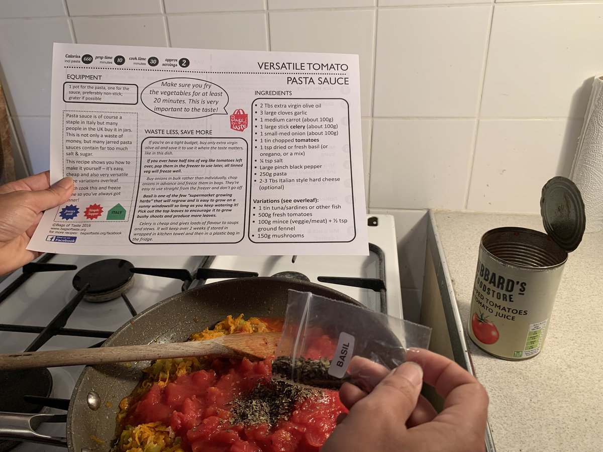 "I wasn't cooking at all before the course, just buying sandwiches or microwave hamburgers. Using the cooker again was brilliant. It was easy to cook a few portions so I had dinner ready for a few days. The food was beautifully arranged in bags, organisation was perfect."