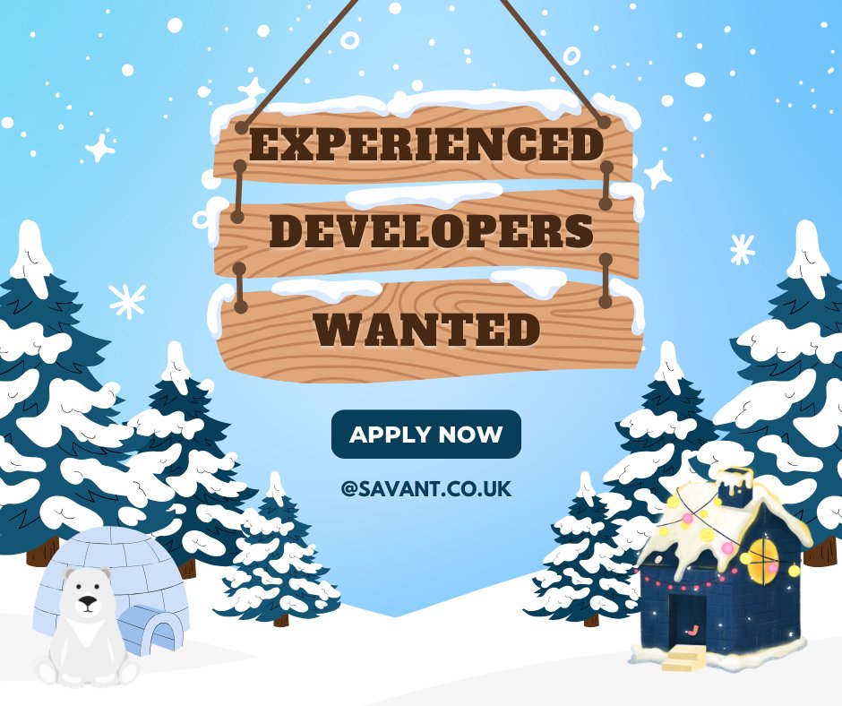 savant_limited's tweet image. Thinking about a career switch this Winter? If you’re a developer with experience, we have exciting opportunities waiting for you! Don’t wait—apply now! 🚀 

Apply now ➡ savant.co.uk/careers/

#WinterCareer #DeveloperOpportunities #ITInnovators #BusinessSolutions…