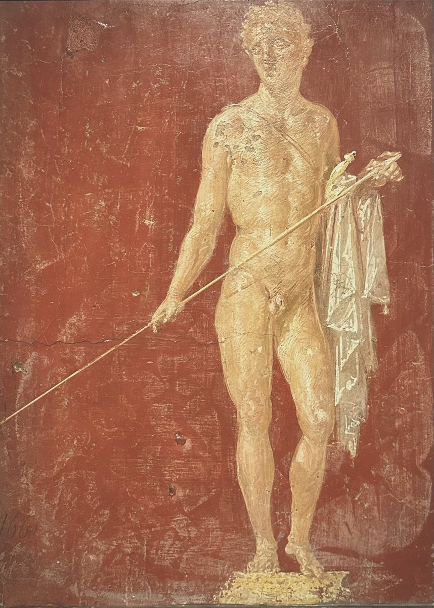 pompei79's tweet image. Four frescoes from #Pompeii that I’d never seen before, now on display in @gallerieditalia.
• a “warrior’: Casa del Naviglio.
• Apollo and Daphne: Casa Di Marco Lucrezio
• Orestes and Clytemestra: Casa Di Sirico
• Pyramus and Thisbe: Casa di Lupanare Piccolo #FrescoFriday