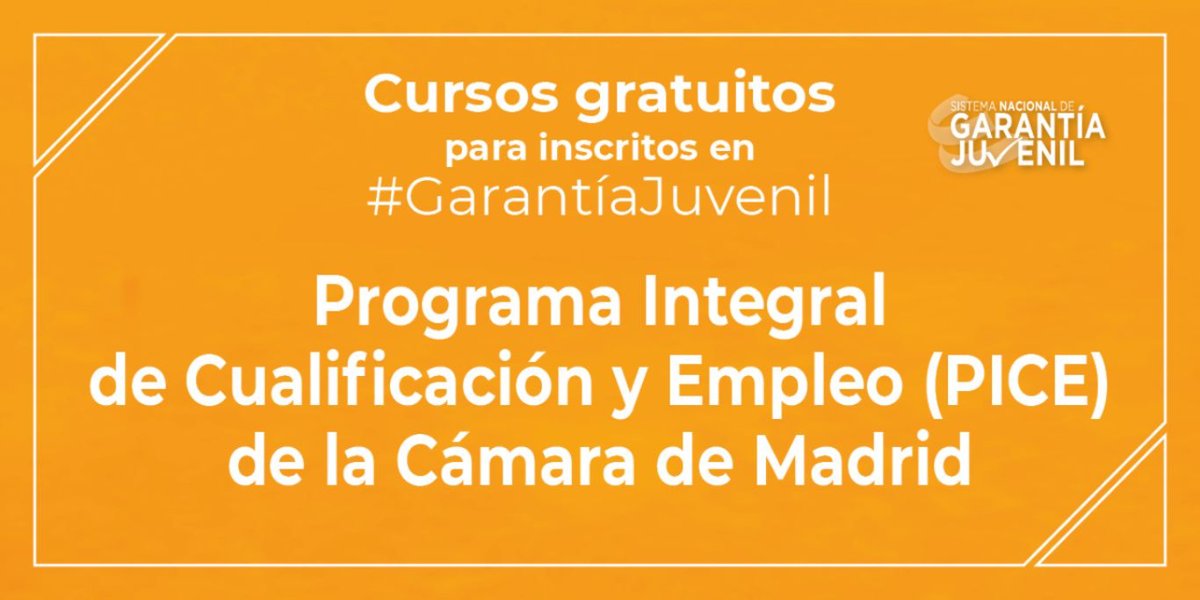 garantia_juv's tweet image. 📣 ¿Estás inscrito en #GarantíaJuvenil?

🚀 En septiembre puedes formarte gratis con el Programa #PICE de @CamaradeMadrid
 ⤵️
🔶 Curso de guía turístico 
🔶 Curso de camarero/a

🔷 Más información 👉 i.mtrbio.com/zyrpuikfdw