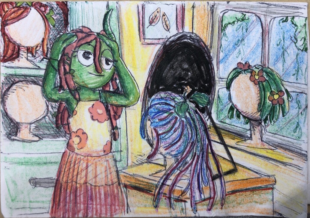 Traditional art for once.

Really unfortunate for these characters to fall into brainrot. But hey, it does not stop me from finding them interesting (somehow).

Vineria being my favourite :)

#sprunki #sprunkivineria