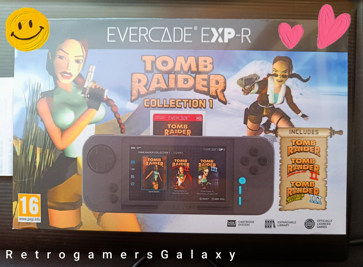 retrogamgalaxy's tweet photo. Han sido meses de espera, pero ya estás en casa... ☺️
Gracias @VideojuegosGAME !
#Blaze, #Evercade, #EvercadeEXPR, #CoreDesign, #Eidos, #TombRaider https://t.co/vmOITSr54h