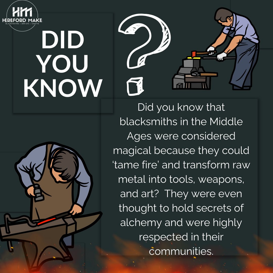 Did you know that blacksmiths in the Middle Ages were considered magical because they could ‘tame fire’ and transform raw metal into tools, weapons, and art?

Donate: gofund.me/1d3a3566

#ForgeWithPurpose #donatenow