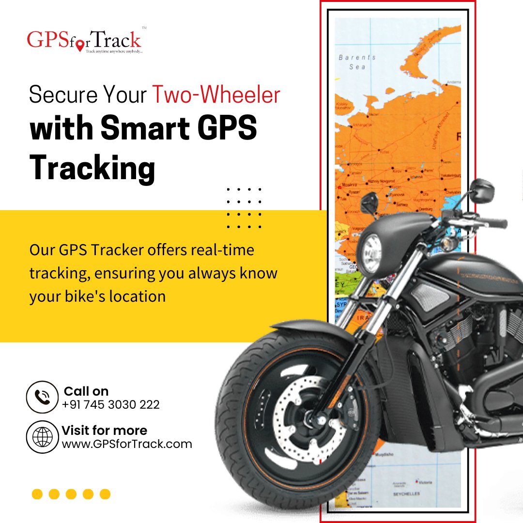 gpsfortrack's tweet image. Secure your two wheelers with our GPS Tracker.

You may also contact at : +91(745 3030 222) for more information about the "device, software and purchase" related queries.

#gpstrackingsystem #gpsfortrack #gpsbiketracker #bikesafety #vehicletracking