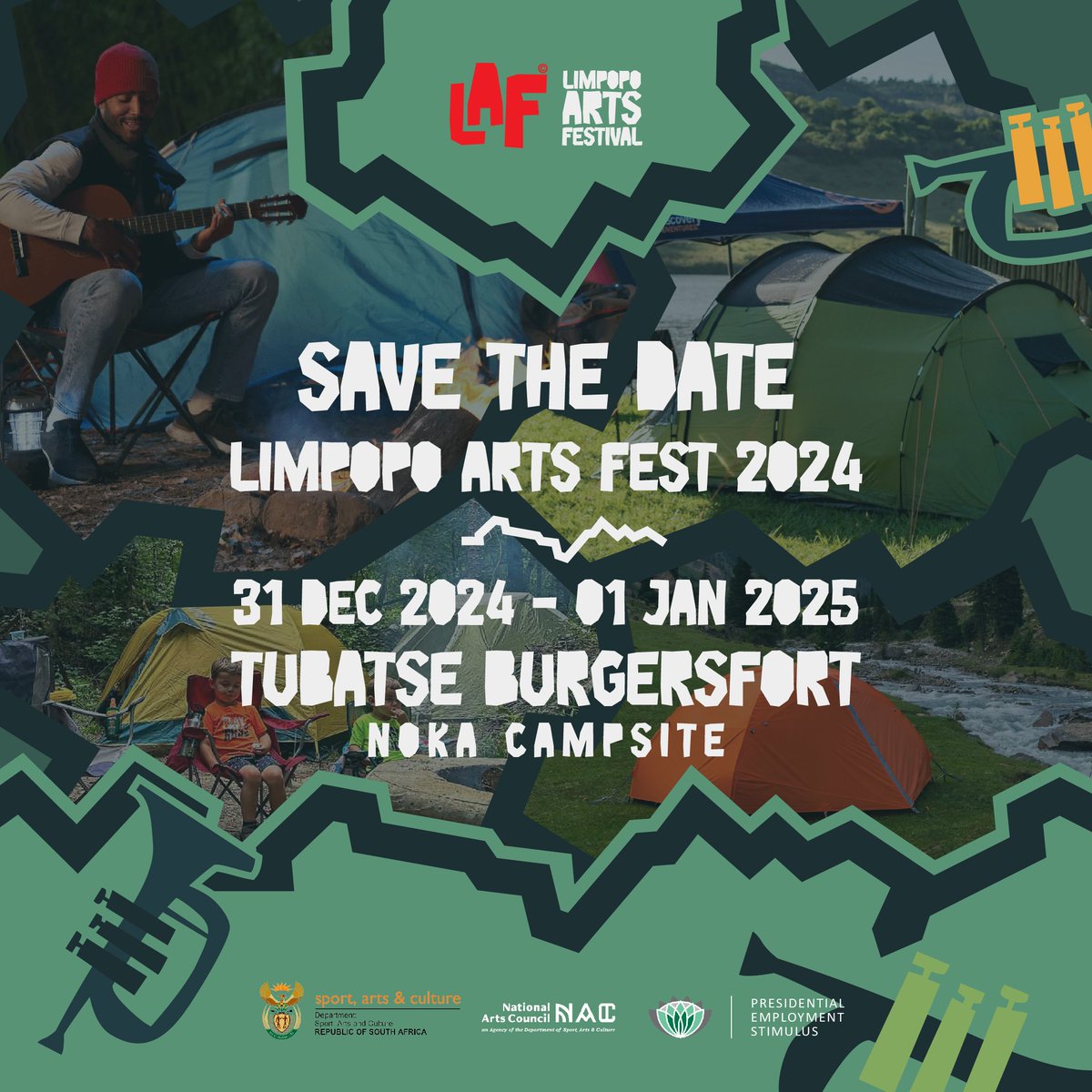 LimpopoArtsFest's tweet image. Thobela, Limpopo!

Countdown to the first-ever Limpopo Arts Festival is ON! 🎉

Join us this New Year's Eve in Burgersfort for epic beats, local talent, amazing food, and camping under starry skies.

📅 Dec 31st
📍 Burgersfort, Tubatse

Areyeng Tubatse! Areyeng Gae!