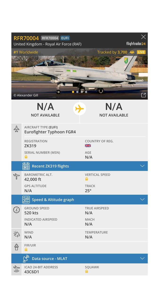 Eurofighter #Typhoon squadron spotted over Northwest London about 15 minutes ago.
