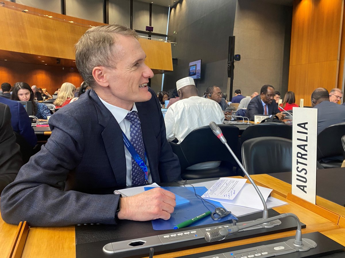 James Baxter (@auswto) on Twitter photo Congratulations to @WTO Director-General <a href="/NOIweala/">Ngozi Okonjo-Iweala</a> on her well-deserved reappointment today. Her leadership has helped deliver strong outcomes since 2021, and we look forward to working together on further results at MC14. Congratulations to @WTO Director-General <a href="/NOIweala/">Ngozi Okonjo-Iweala</a> on her well-deserved reappointment today. Her leadership has helped deliver strong outcomes since 2021, and we look forward to working together on further results at MC14.