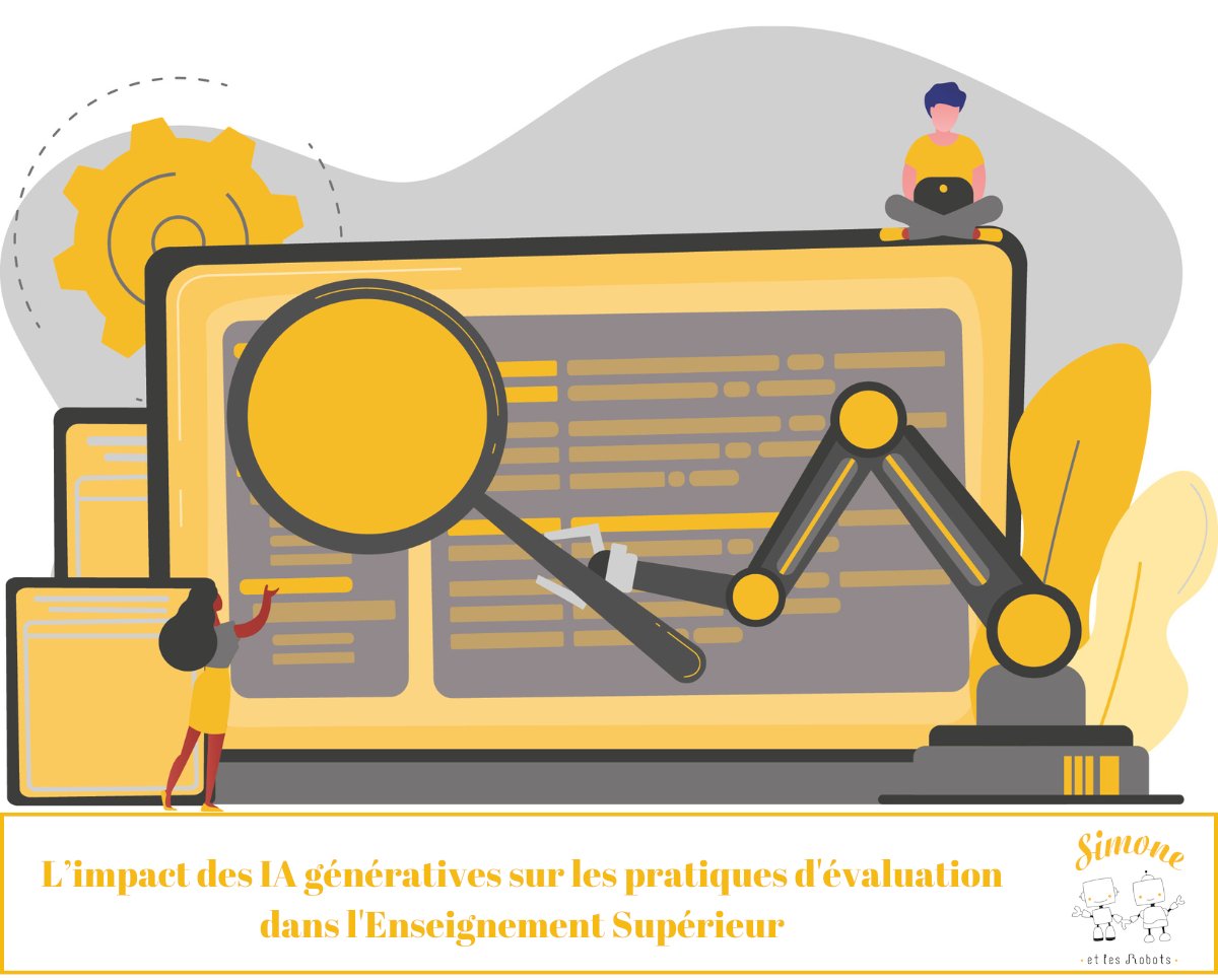 🎓 Les #IA génératives bouleversent l’#évaluation dans l’enseignement supérieur !

Face à des outils comme #ChatGPT, comment garantir l’intégrité académique ? 
Des solutions émergent : règles claires, évaluations immersives...

👉 L’article des Robots : urlz.fr/tf1Y