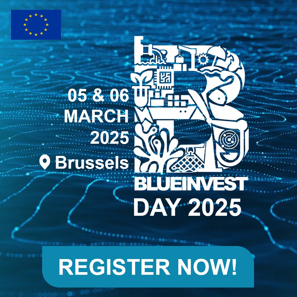 Registrations for #BlueInvest Day 2025 are NOW OPEN 🌊 

Join us on 5-6 March 2025 in Brussels to transform the blue economy!

And if you'd like to showcase your innovation to investors, apply for the BlueInvest Awards by 15 December

More⬇️
blueinvest-community.converve.io/register_now.h…

#EU #EMFAF