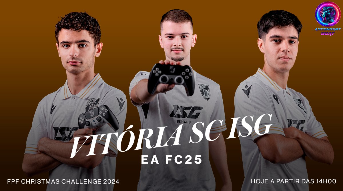 🎅 Christmas Challenge 2024 by @FPFeFootball 

Acompanha os conquistadores <a href="/milheirinhos/">Gonçalo</a>, <a href="/diogoes101/">Diogo Espírito Santo</a> e <a href="/skreibar/">Edu</a> e deixa o teu apoio. 🎮

🖥 twitch.tv/fpfportugal
🕑 a partir da 14H

#EspíritoDeVitória #EsportsVSC