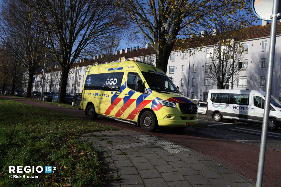 Aanrijding fiets en auto in Den Haag