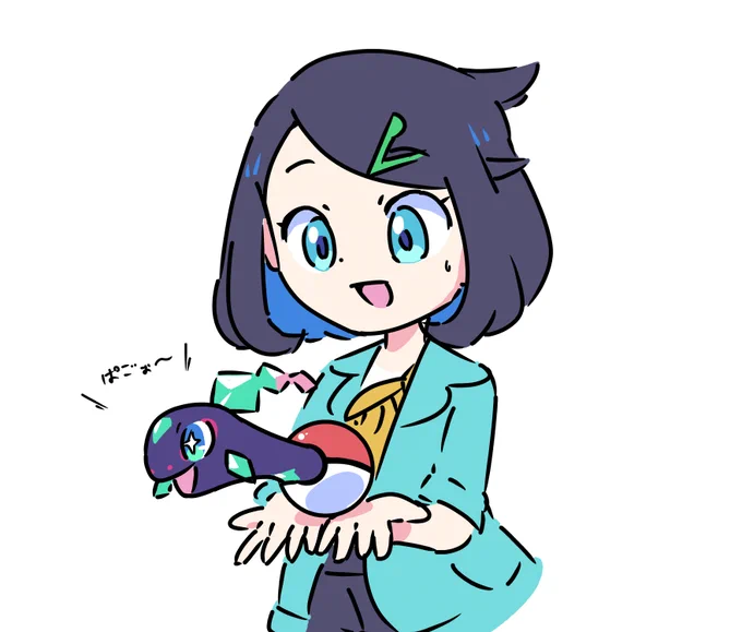 今までカバンから顔を出しててついにボールに入ったってことは今後はこうなるのか……#アニポケ 