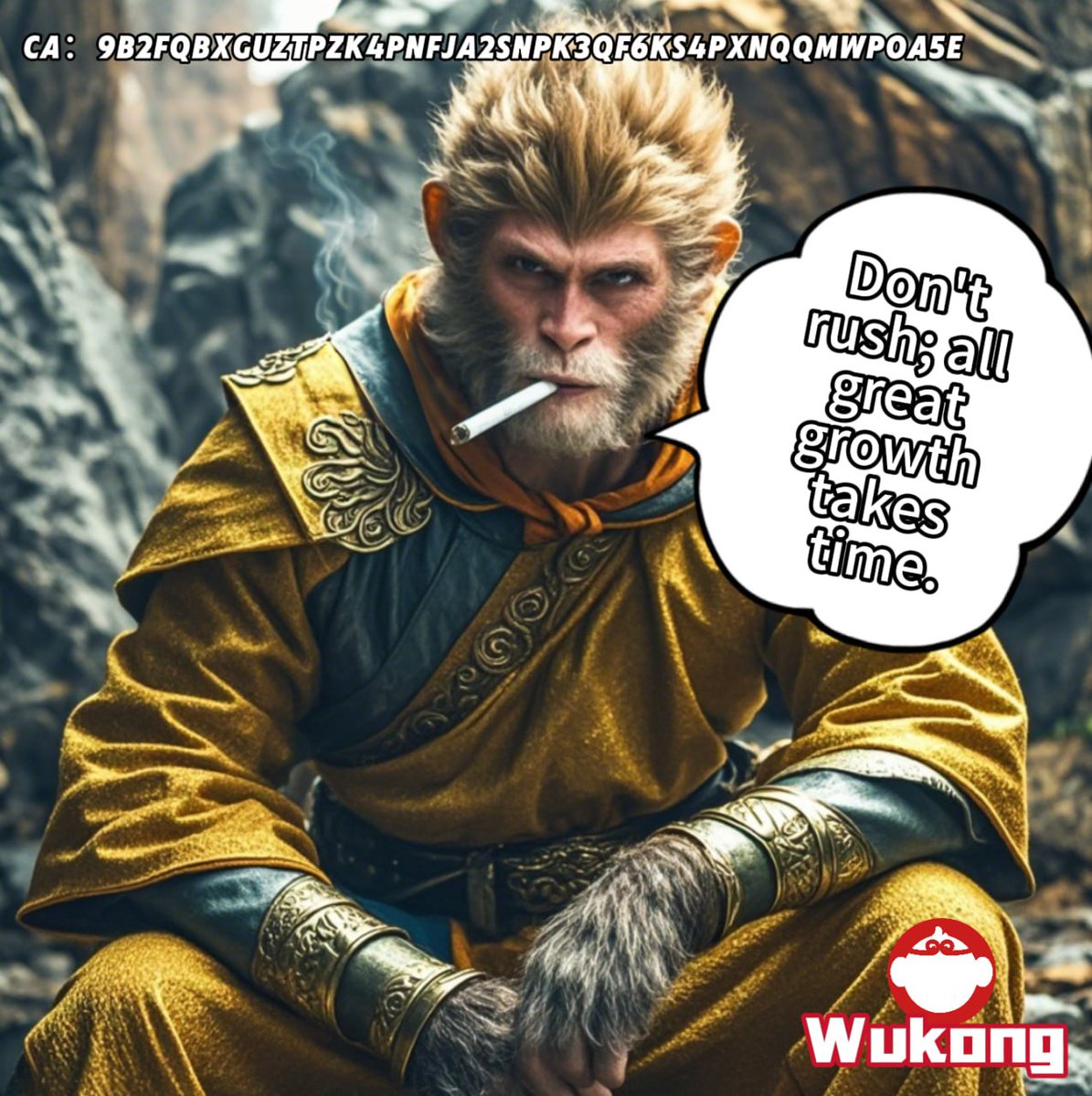 beenetwork888's tweet photo. @0xcryptowizard 从始至终，国人盘好像在圈内并不接受待见，
 也正因为如此，众多memecoin中并没有一个是属于中国传统文化，
 $WUKONG 正好在这个动物园乱飞的圈内横空出世，
 让我们宣扬中国传统文化，也圆了小时候的一个梦。
@eastwukong
Ca：   9b2FQBXgUZTpZk4PNfJa2sNPK3qf6kS4PxnQQmWpoa5E https://t.co/qUeXtkDOL1