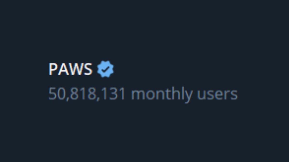 DurovPD's tweet photo. #PAWS reached 50M players 😱 https://t.co/JqidiYsAt3