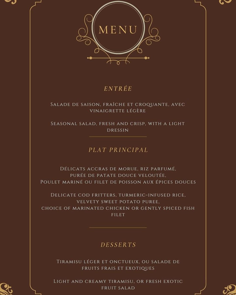 ✨Le Gala se dévoile✨

- Le programme de la soirée
- Le menu raffiné qui vous attend
🚨Les billets sont uniquement disponibles en ligne !

Lien en bio pour réserver !