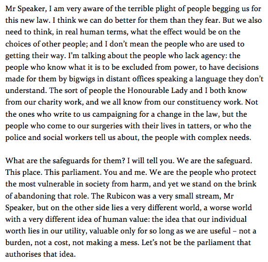 Dan Hitchens (@ddhitchens) on Twitter photo I’m biased because I agree, but <a href="/danny__kruger/">Danny Kruger</a>’s was honestly the best speech – best conclusion to one, anyway – I have heard from any living parliamentarian. Key passage: I’m biased because I agree, but <a href="/danny__kruger/">Danny Kruger</a>’s was honestly the best speech – best conclusion to one, anyway – I have heard from any living parliamentarian. Key passage: