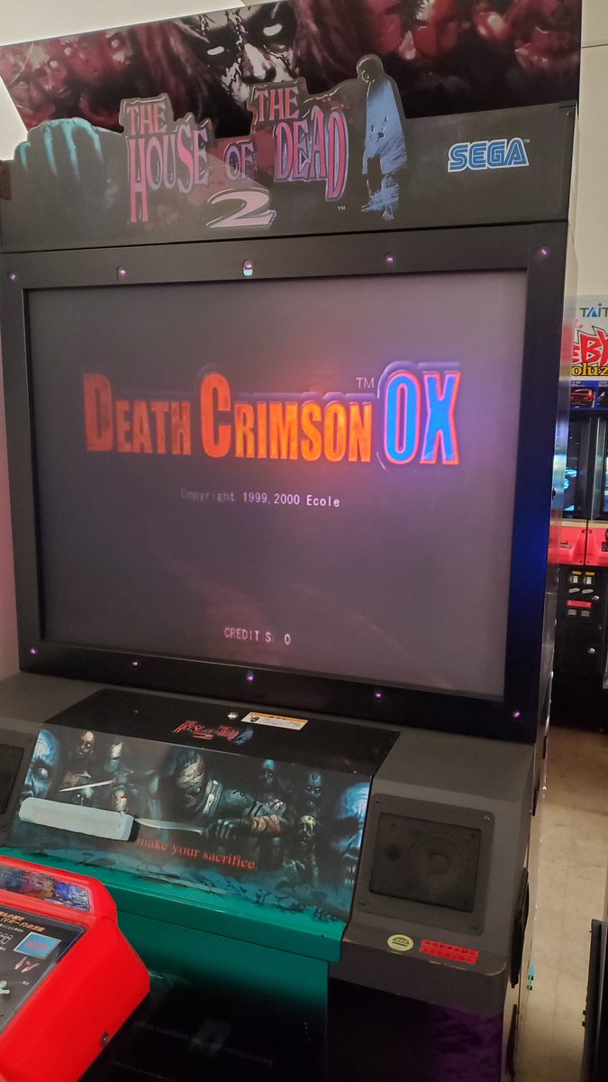 珍品 アーケード デスクリムゾンオックス 筐体パネル 珍品 アーケード