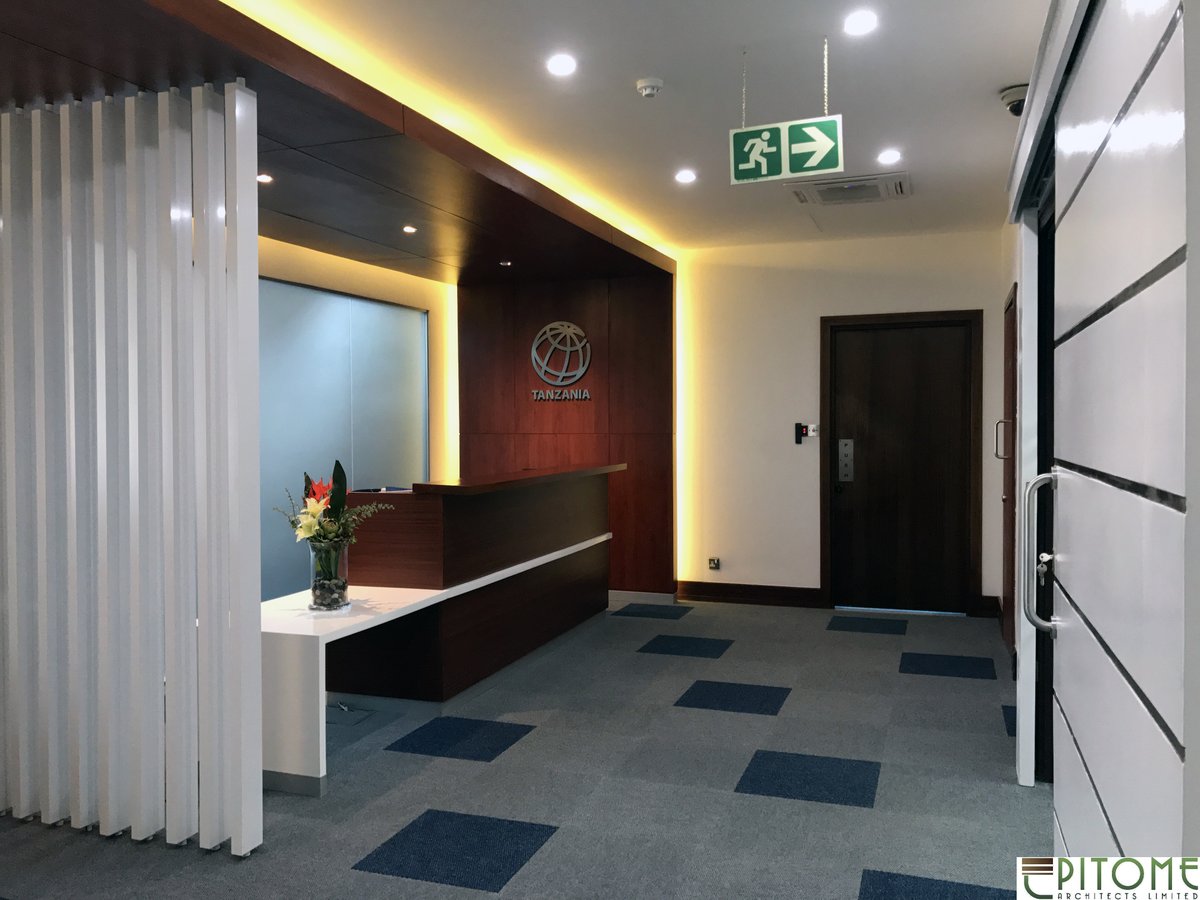 epitomearch's tweet photo. The World Bank Tanzania Group
We upgraded The World Bank reception area, creating a modern, welcoming space that enhances client experience. This project reflects our dedication to excellence in design and sustainable practices.

#WorldBankTanzania #OfficeDesign #InteriorUpgrade https://t.co/RY1ZTquGvd