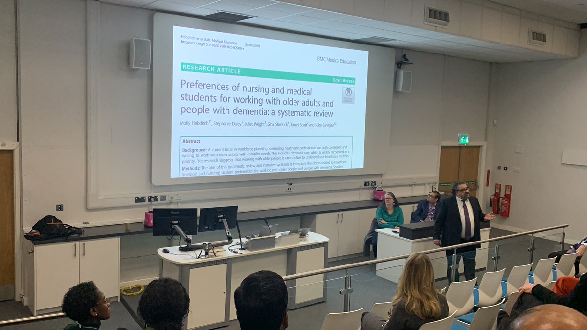 Sube Banerjee from University of Nottingham giving us the keynote speech:  Time for Dementia #MedEdNotts