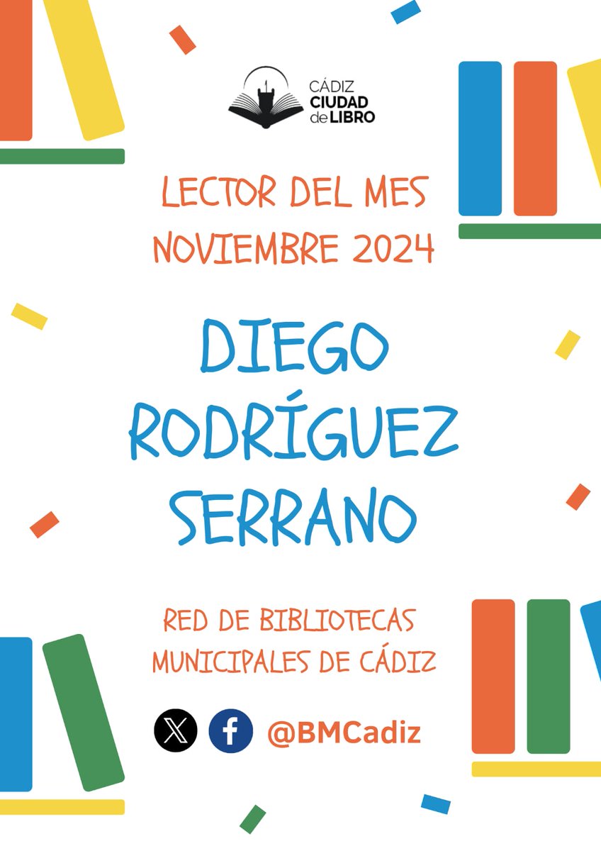 BMCadiz's tweet photo. 📚El es Diego, nuestro #LectordelMes, ella es Eva, nuestra bibliotecaria de #BiblioLaviña. Ellos son parte de nuestra #comunidadlectora, parte de #CadizCiudaddeLibro
¿Quieres ser el próximo lector o lectora del mes?
Infórmate en @bmcacadiz
@Cadiz_es https://t.co/7ju1ZyQQVs