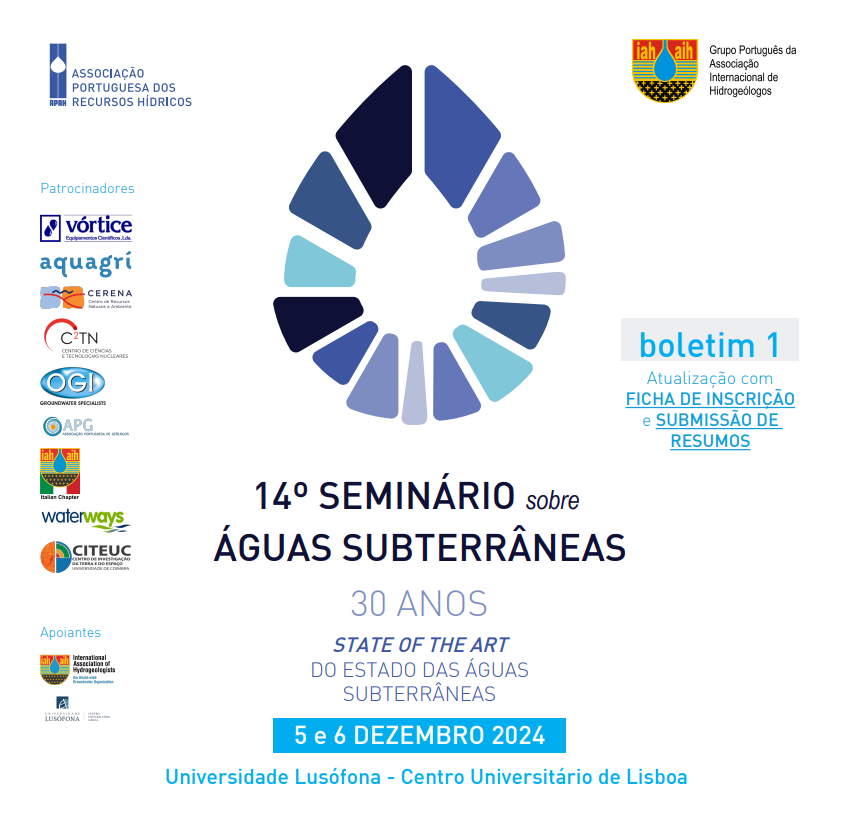 💧 Next week, the 14th Seminar on Groundwater is happening at <a href="/ULusofona/">Universidade Lusófona</a>, featuring discussions on climate change &amp; water management, proudly supported by <a href="/CERENA_research/">CERENA</a> <a href="/iahgroundwater/">IAHgroundwater</a>

🔗cerena.pt/events/14th-se…  

#Groundwater #WaterManagement #Hydrogeology #WaterResources