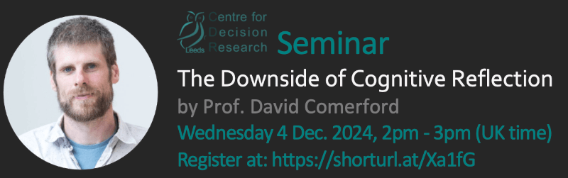 Centre for Decision Research (CDR) tweet media