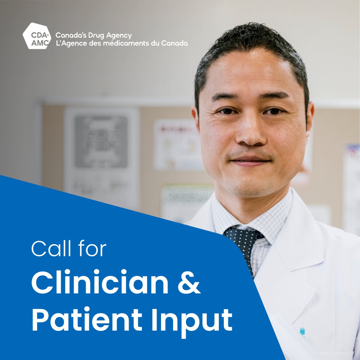 ⚠️Call for Patient and Clinician Input⚠️ We are requesting input on polatuzumab vedotin (#Polivy) for large B-cell lymphoma (#LBCL). 

Deadline is December 6, 2024. cda-amc.ca/polatuzumab-ve… #HTA