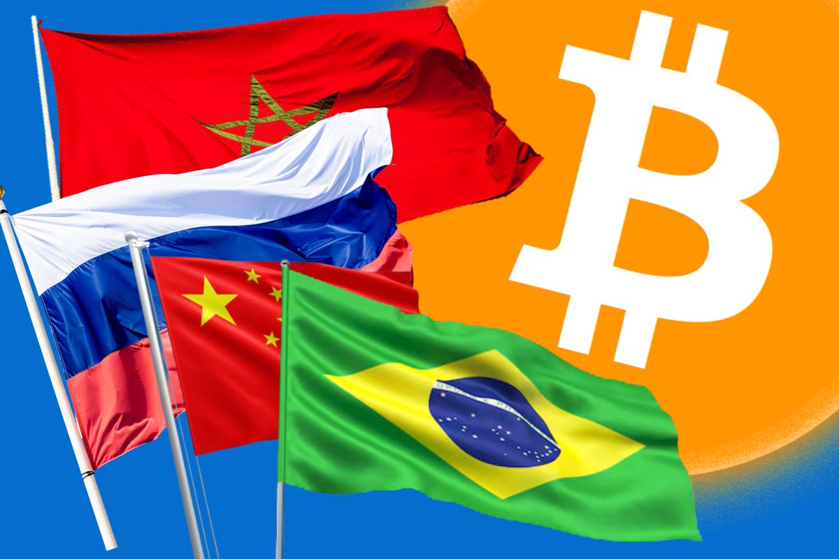 #BITCOIN NATION STATE FOMO INTENSIFIES:

🇷🇺 Russia recognizes Bitcoin as property
🇲🇦 Morocco legalizes it after a 7-year ban
🇨🇳 China declares Bitcoin as property
🇧🇷 Brazil introduces Bitcoin Strategic Reserve Bill

Who's next?