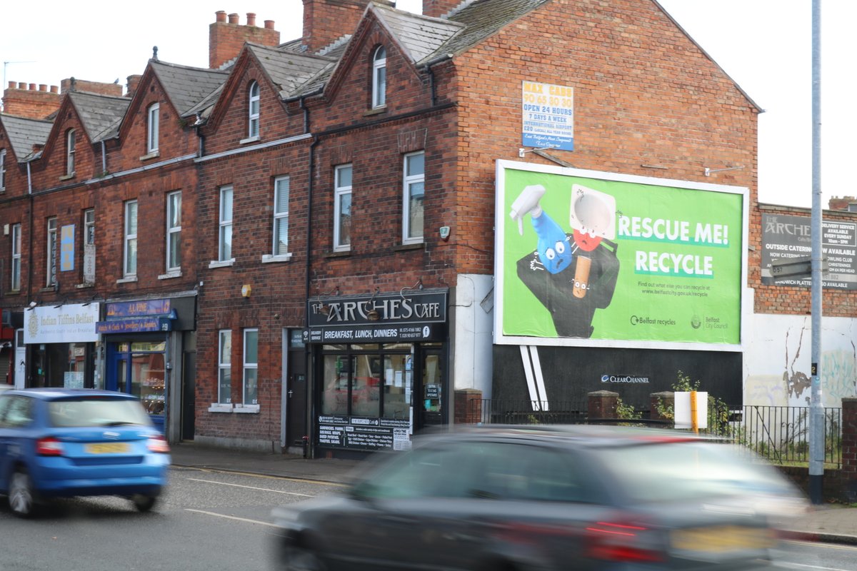 BMO_NI's tweet photo. ♻️ Hey Belfast! Ready to make a difference? Check out @belfastcc's latest ad on reuse and recycling! 🌍✨ It's all about turning waste into wonder and keeping our city green. 

#PlatformForGood #OOH #Billboard #Adshel #ASL #Local #NI https://t.co/HXzTkF903Q