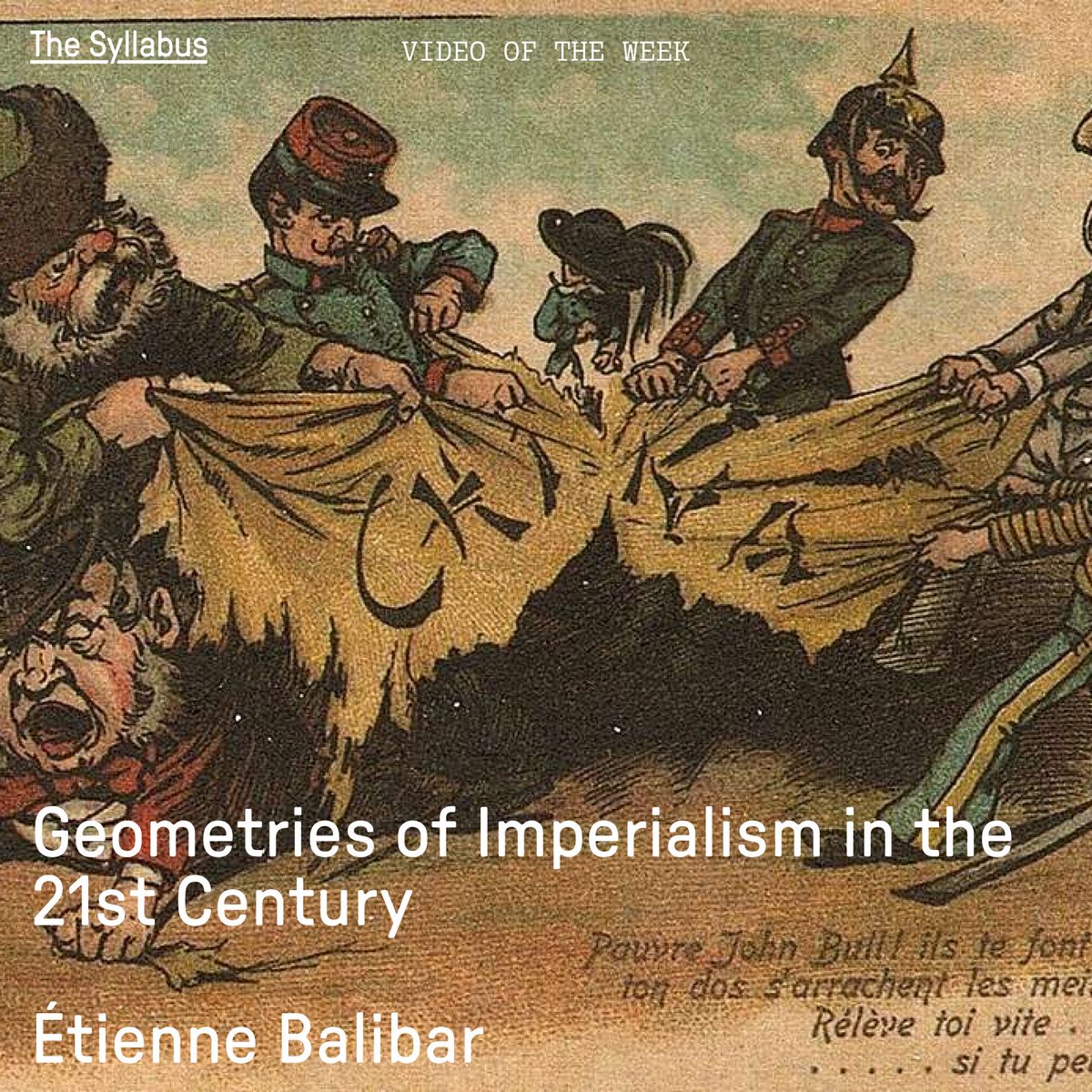 syllabus_tweets's tweet photo. Our video of the week surveys the dynamics of imperialism, highlighting the crises of "absolute capitalism," the role of culture in imperial ideologies, and the failure of global powers to confront imperial structures.

Feat. Étienne Balibar at @AUC

https://t.co/nR1mXBWO0v https://t.co/cjHCMgJAaI