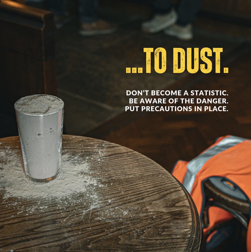 Dust is dangerous. It kills more than 500 people a year in the UK.

We’re highlighting dust dangers, pushing for improved education on extraction and protection to prevent work-related lung disease and reduce fatalities.

Find out more on our latest blog: dustcontrol.uk/dust-to-dust/