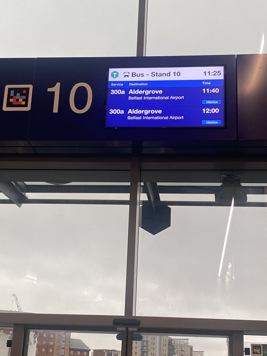 Belfast airport ✈️ travel warning! Allow plenty of time for travel to the airport from Belfast Grand Central Station as the airport buses 🚌 are running late / slow - probably due to traffic congestion in Belfast.  🙄 #belfast #NorthernIreland
